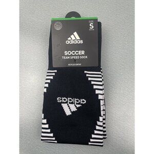 Youth Adidas Team Speed Sock Balck Size Small 13C-4Y